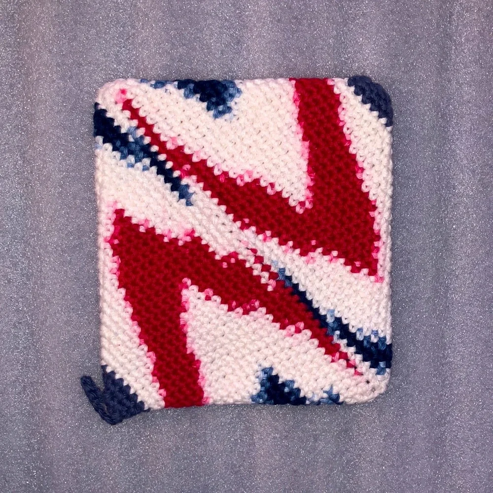 Americana Crocheted Cotton Potholders
